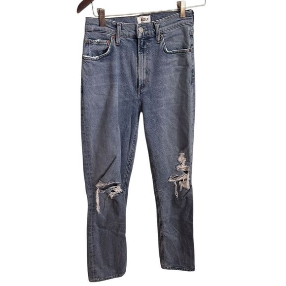 AGoldE Denim - Wilder Straight Leg Jean in Whiplash 26 - Picture 3 of 7